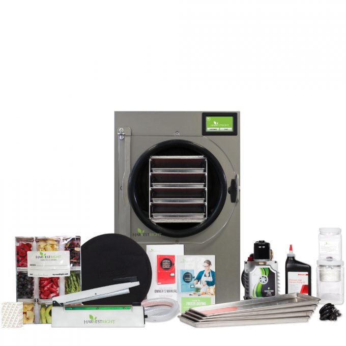 Home freeze dryer for preserving and storing food