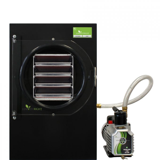 Home freeze dryer for preserving and storing food